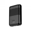 KSIX Powerbank Mini 10000mAh 10W z kablem USB-A USB-C Czarny