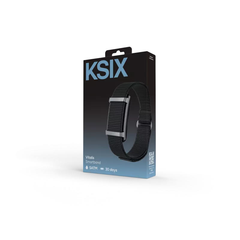 KSIX Smart Bracelet VITALIS, Czarny