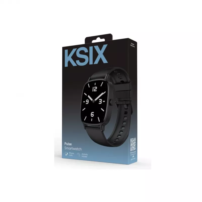 KSIX Smartwatch PULSE, Czarny