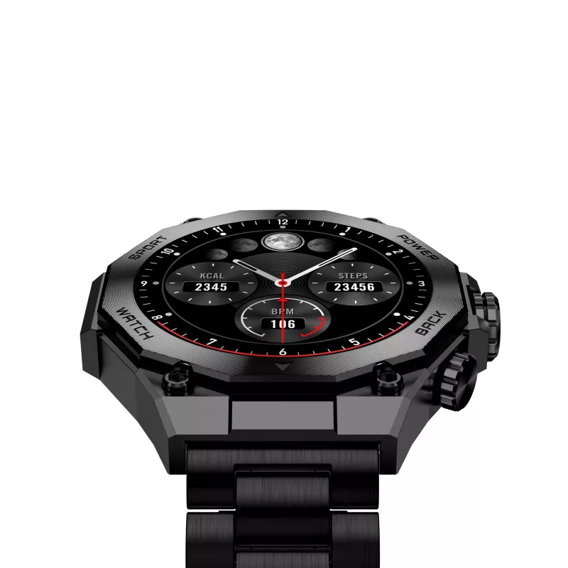KSIX Smartwatch TITANIUM, Czarny