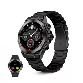 KSIX Smartwatch TITANIUM, Czarny