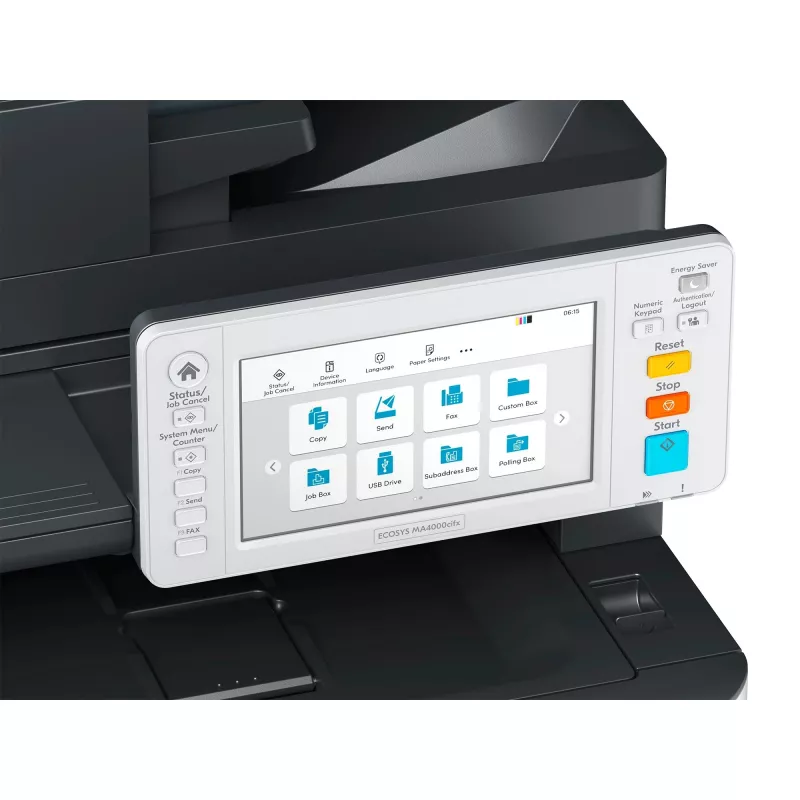Kyocera ECOSYS MA4000CIFX/Plus A4 kolorowa laserowa drukarka wielofunkcyjna (druk, kopiowanie, skanowanie, faks) z 3-letnią gwarancją on-site