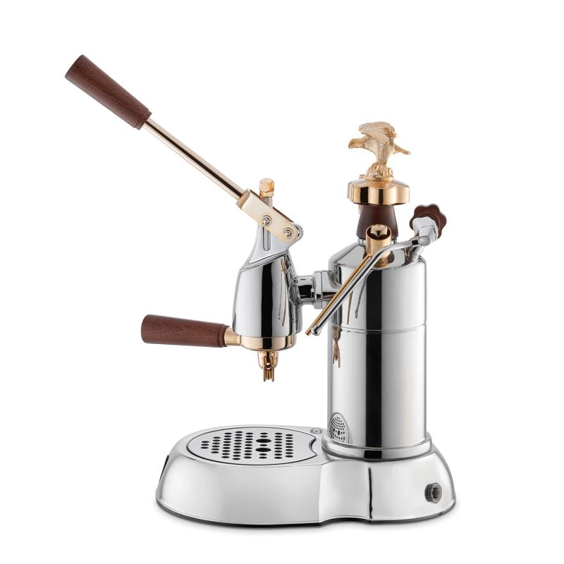 Ekspres do kawy La Pavoni LPLEXP01EU Manual Lever Espresso Machine Expo 2015 Złoto-Chrom, 1,6 l, 950 W