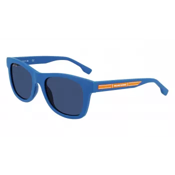 Okulary przeciwsłoneczne dziecięce Lacoste L3643SRG-424 Niebieska oprawka Szare szkła 48/17/130 mm