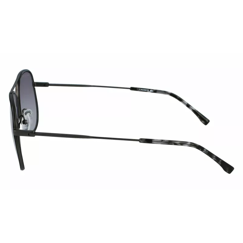 Okulary przeciwsłoneczne Lacoste L247S021 dla mężczyzn - czarna oprawka, szare szkła 59mm