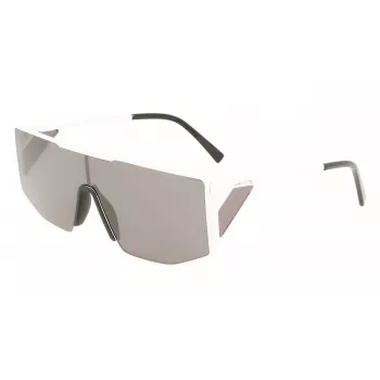 LACOSTE L253S-6219101 Unisex Prostokątne Okulary Przeciwsłoneczne 62/19/150 mm Czarny/Szary