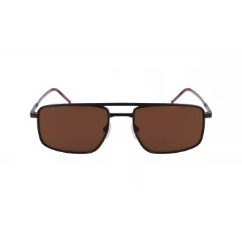 Okulary przeciwsłoneczne męskie Lacoste L255S-5619201 - oprawka Havana/Żółw, zielone szkła, 56/19/145 mm