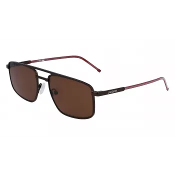 Okulary przeciwsłoneczne męskie Lacoste L255S-5619201 - oprawka Havana/Żółw, zielone szkła, 56/19/145 mm