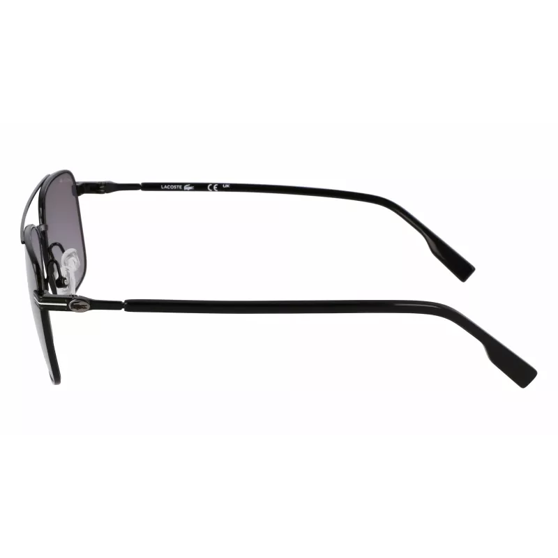 Okulary przeciwsłoneczne Lacoste L264S dla mężczyzn 58/17/145 mm czarna oprawka szare szkła
