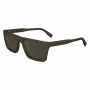 Okulary przeciwsłoneczne Lacoste L6009S-275 męskie prostokątne - oprawka Havana z acetatu, brązowe soczewki poliwęglanowe, ochrona UV400