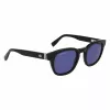 Lacoste L6015SN-1 Okulary przeciwsłoneczne Unisex Czarna oprawka Szare szkła 49mm