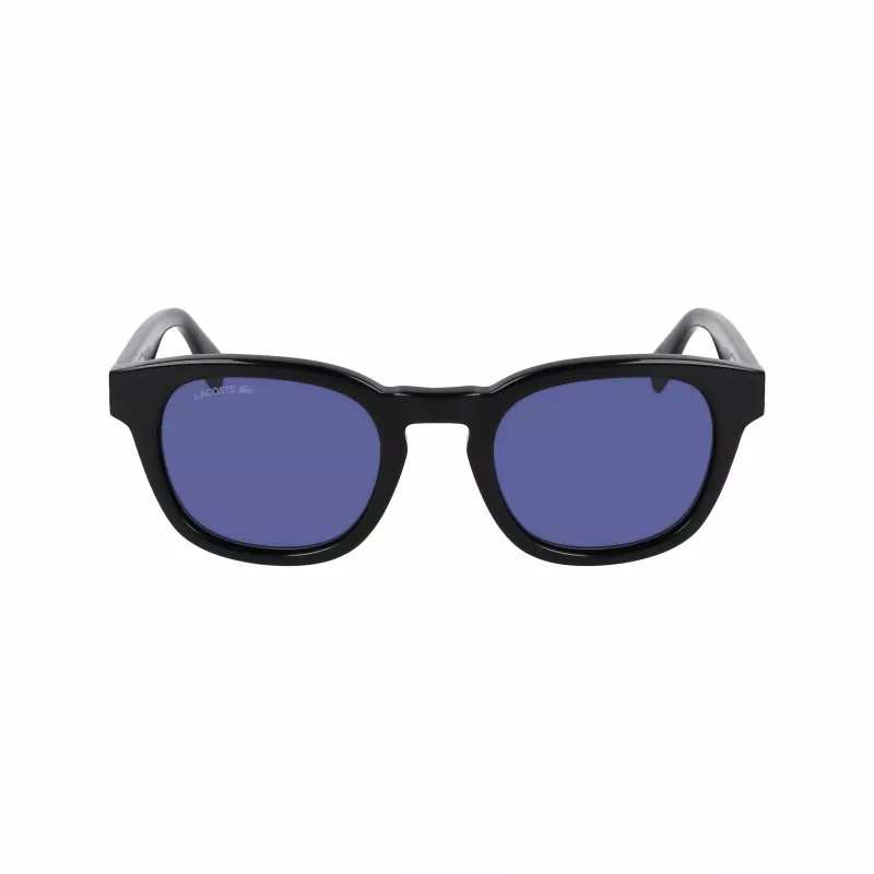 Lacoste L6015SN-1 Okulary przeciwsłoneczne Unisex Czarna oprawka Szare szkła 49mm