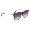 Okulary przeciwsłoneczne Lacoste L6016S-219 dla kobiet Havana Brown Square Acetate
