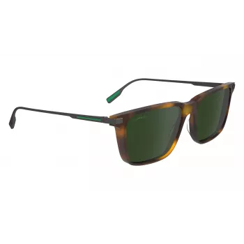 Okulary przeciwsłoneczne Lacoste L6017S-214 dla mężczyzn, Havana Brown Gradient 55mm