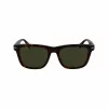Lacoste L6045S-230 Męskie okulary przeciwsłoneczne prostokątne Havana Brown 54mm