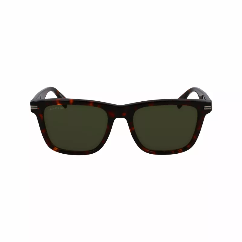 Lacoste L6045S-230 Męskie okulary przeciwsłoneczne prostokątne Havana Brown 54mm