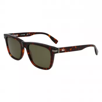 Lacoste L6045S-230 Męskie okulary przeciwsłoneczne prostokątne Havana Brown 54mm