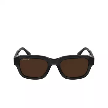 Okulary przeciwsłoneczne Lacoste L6048S-035 Męskie Prostokątna Oprawka Acetatowa Soczewki Ciemnoszare Szare 51mm