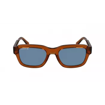 Lacoste L6048S-210 Unisex Kwadratowe Okulary Przeciwsłoneczne Havana Brown 51mm