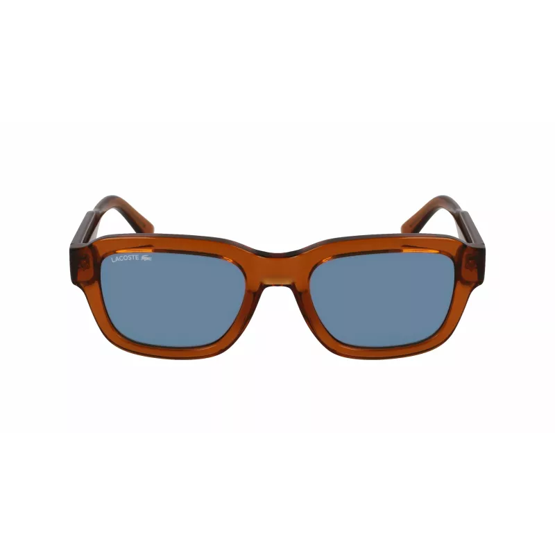 Lacoste L6048S-210 Unisex Kwadratowe Okulary Przeciwsłoneczne Havana Brown 51mm