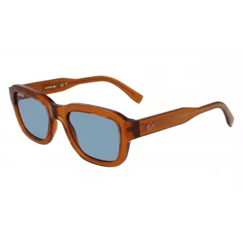 Lacoste L6048S-210 Unisex Kwadratowe Okulary Przeciwsłoneczne Havana Brown 51mm