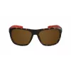 LACOSTE L664S-5517214 Okulary przeciwsłoneczne unisex - czarna oprawka, szare szkła, 55/17/140 mm