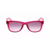 Lacoste L734S Unisex Rectangular Sunglasses - Black Frame Grey Lens 52/18/140 mm