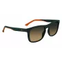Lacoste L956S-301 Męskie okulary przeciwsłoneczne prostokątne, zielona oprawka acetatowa UV400