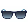 Okulary przeciwsłoneczne Lacoste L956S 401 dla mężczyzn, niebieska oprawka, szare soczewki, 55 mm