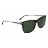 Okulary przeciwsłoneczne Lacoste L960S-430 dla mężczyzn, niebieska oprawka, szare szkła, 56mm