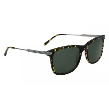 Okulary przeciwsłoneczne Lacoste L960S-430 dla mężczyzn, niebieska oprawka, szare szkła, 56mm