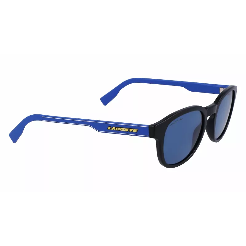 LACOSTE L968SX-002 Okulary przeciwsłoneczne Unisex Czarna oprawka Szare szkła 51mm
