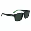 Okulary przeciwsłoneczne Lacoste L999S-301 dla mężczyzn, matowo zielona oprawka, ciemnozielone szkła, 55/18/145 mm