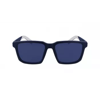 Okulary przeciwsłoneczne Lacoste L999S-401 dla mężczyzn - oprawka Havana z acetatu, niebieskie soczewki poliwęglanowe, ochrona UV400