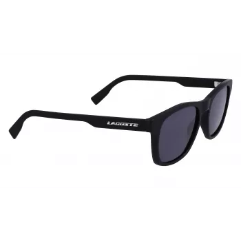 Okulary przeciwsłoneczne Lacoste L988S-2 męskie prostokątne - czarna oprawka szare szkła 54mm