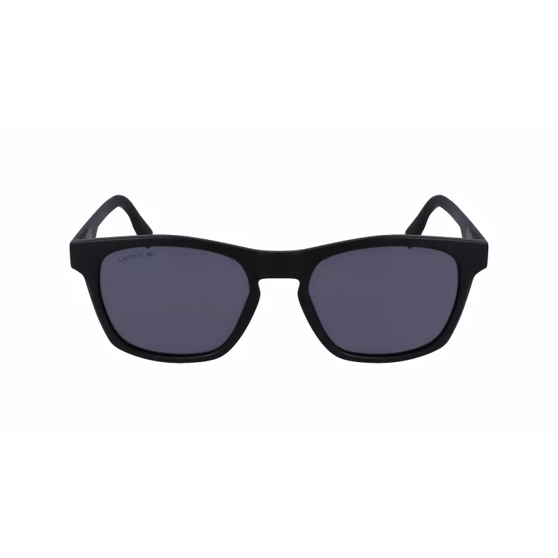 Okulary przeciwsłoneczne Lacoste L988S-2 męskie prostokątne - czarna oprawka szare szkła 54mm
