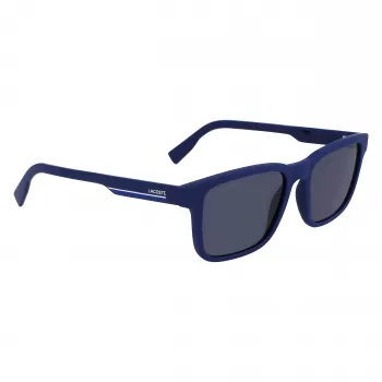 Okulary przeciwsłoneczne Lacoste L997S-401 dla mężczyzn, prostokątne, niebieskie, 54 mm