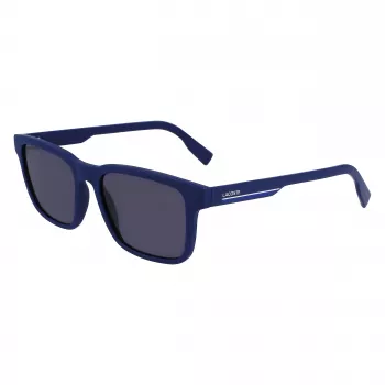 Okulary przeciwsłoneczne Lacoste L997S-401 dla mężczyzn, prostokątne, niebieskie, 54 mm