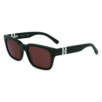 Okulary przeciwsłoneczne Lacoste męskie prostokątne acetatowe L6007S5418318 54/18/145 mm Zielony