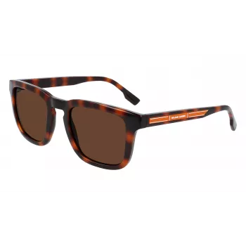 Okulary przeciwsłoneczne męskie Lacoste prostokątne L951SRG-214 Havana Acetate Green Polycarbonate Lens 52/22/145 mm