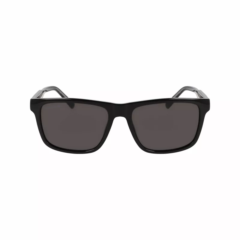 Okulary przeciwsłoneczne Lacoste męskie L6025S-1 - prostokątna oprawka acetatowa - ochrona UV400 - 56/17/145 mm