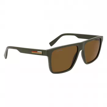 Okulary przeciwsłoneczne Lacoste męskie L6027S-275 Havana Acetate Rectangle 57mm