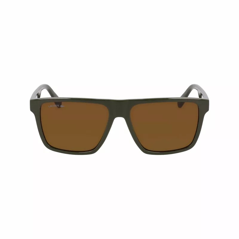 Okulary przeciwsłoneczne Lacoste męskie L6027S-275 Havana Acetate Rectangle 57mm