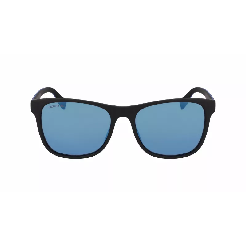 Okulary przeciwsłoneczne Lacoste męskie L6031S-002 Kwadratowa czarna oprawka szare szkło 56/18/145 mm