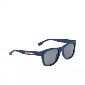 OKULARY PRZECIWSŁONECZNE LACOSTE L3651SRG-400 Unisex Matowy Niebieski Kształt Prostokątny Pełna Oprawa 48/17/130 mm