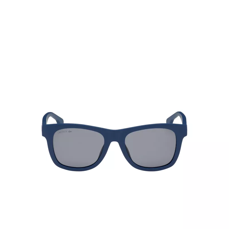 OKULARY PRZECIWSŁONECZNE LACOSTE L3651SRG-400 Unisex Matowy Niebieski Kształt Prostokątny Pełna Oprawa 48/17/130 mm