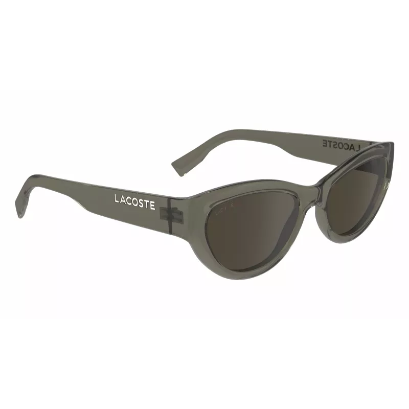 Okulary przeciwsłoneczne Lacoste damskie L6013S5418210 Havana Acetate Square Frame Brown Gradient Lens 54mm