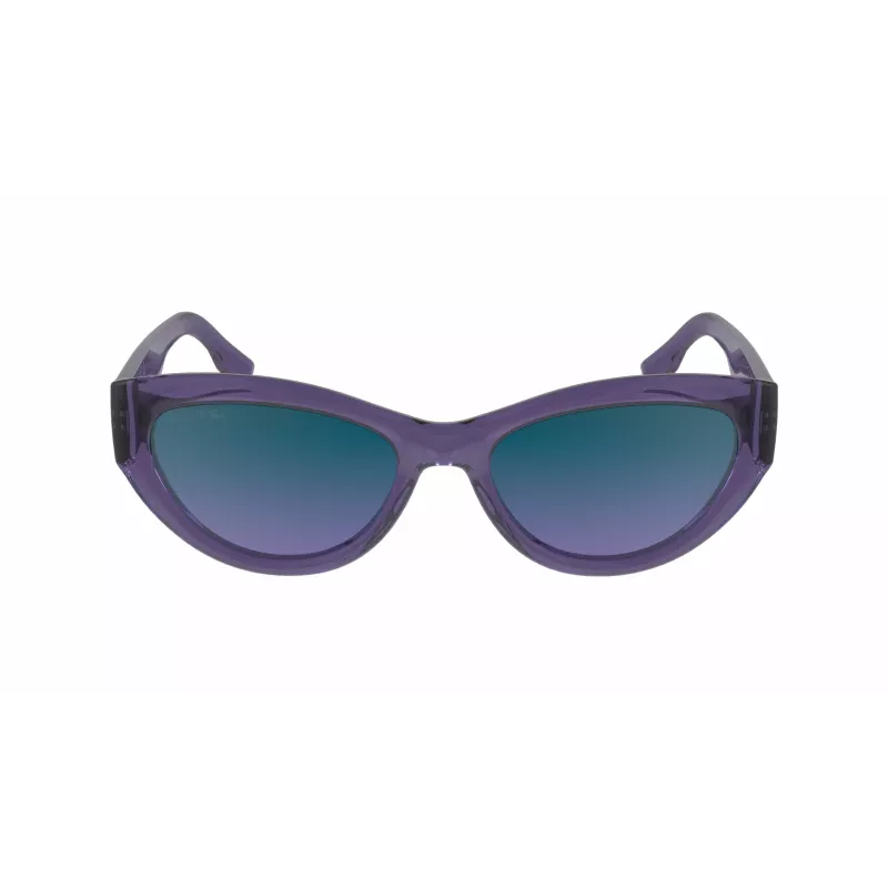 Okulary przeciwsłoneczne Lacoste damskie L6013S5418513 - prostokątna oprawka acetatowa z ochroną UV400 - 54/18/140 mm