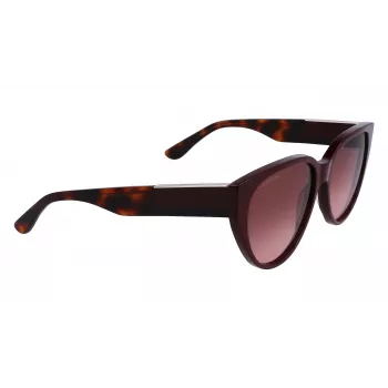 Okulary przeciwsłoneczne Lacoste damskie L985S-603 bordowa oprawka soczewki gradientowe szare 59mm