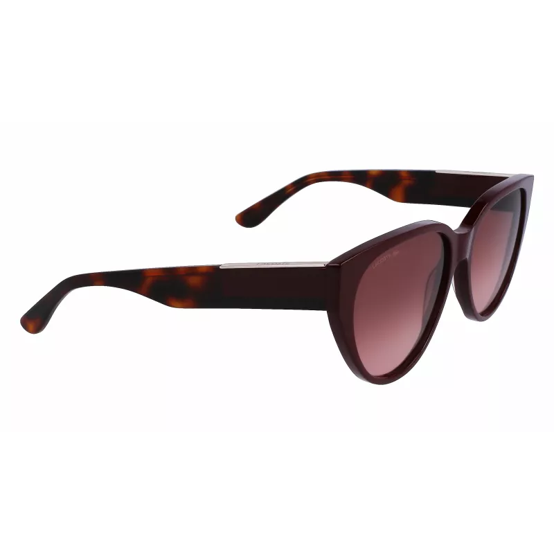 Okulary przeciwsłoneczne Lacoste damskie L985S-603 bordowa oprawka soczewki gradientowe szare 59mm